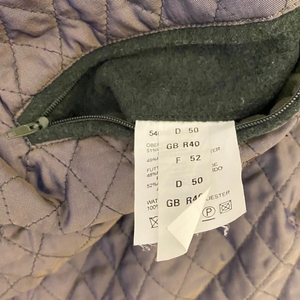 Vintage Men’s 50 Frankonia JAGD GERMAN Austria Green Wool Zip Button The… - Picture 9 of 10